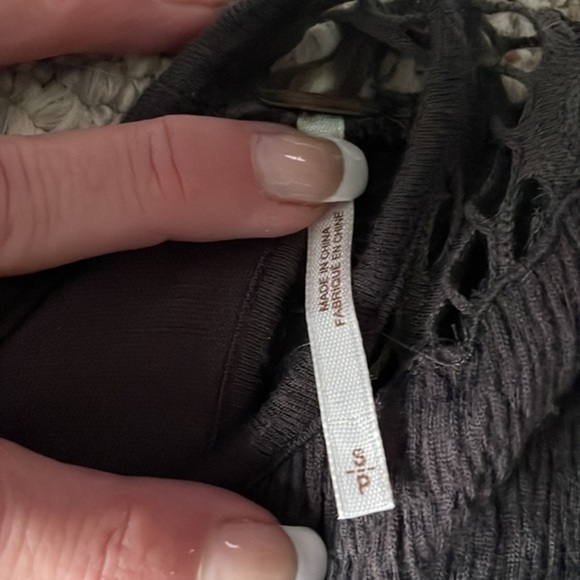 Free people dress  size small Gray BoHo dress - Picture 6 of 11